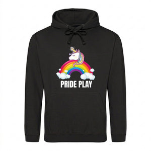 Pride Play Unicorn Cloud Arch Pride Month Unisex Hoodie