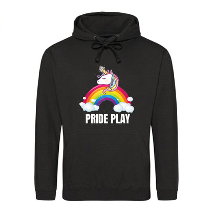 Pride Play Unicorn Cloud Arch Pride Month Unisex Hoodie