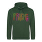 Pride Vivid Neon Drip Outline Pride Month Unisex Hoodie
