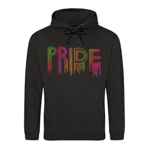 Pride Vivid Neon Drip Outline Pride Month Unisex Hoodie