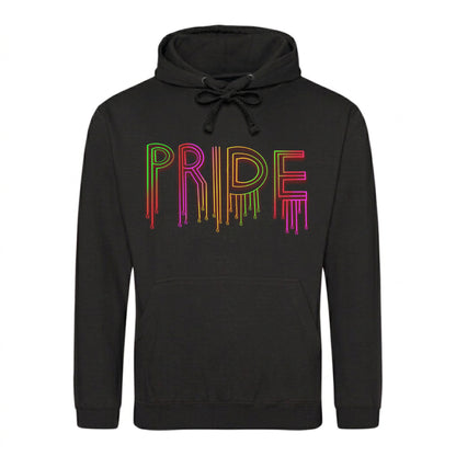 Pride Vivid Neon Drip Outline Pride Month Unisex Hoodie