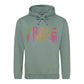 Pride Vivid Neon Drip Outline Pride Month Unisex Hoodie