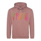 Pride Vivid Neon Drip Outline Pride Month Unisex Hoodie