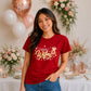 Promoted To Wifey Diamond Ring Graphic Bride Ladies T-Shirt