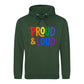 Proud And Loud Retro Spectrum Pride Month Unisex Hoodie
