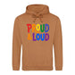 Proud And Loud Retro Spectrum Pride Month Unisex Hoodie