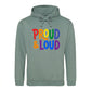 Proud And Loud Retro Spectrum Pride Month Unisex Hoodie