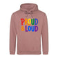 Proud And Loud Retro Spectrum Pride Month Unisex Hoodie