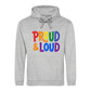 Proud And Loud Retro Spectrum Pride Month Unisex Hoodie
