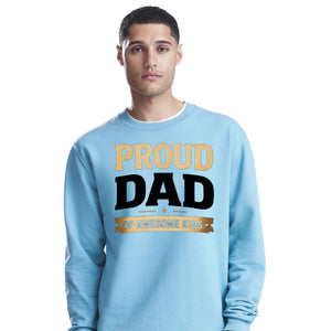 Proud Dad of Awesome Kids Classic Father Day Sweatshirt