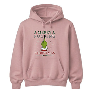 Provocative holiday hand gesture Christmas Unisex Hoodie