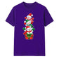Delightful stacked snowmen graphic Christmas Unisex T-Shirt