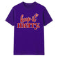 Elegant script heart typography Christmas Unisex T-Shirt