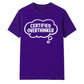 Funny Thought Bubble Certified Overthinker Unisex T-Shirt