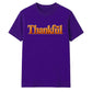 Glossy 3D block text thankful Thanksgiving Unisex T-Shirt