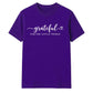 Grateful for little things text Thanksgiving Unisex T-Shirt
