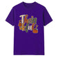 Leopard print thankful text art Thanksgiving Unisex T-Shirt