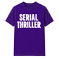 Retro 3D Block Text Serial Thriller Graphic Unisex T-Shirt