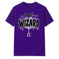 Spooky wizard cobweb bats graphic Halloween Unisex t-shirt