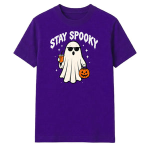 Stay spooky sunglasses ghost print Halloween Unisex T-Shirt