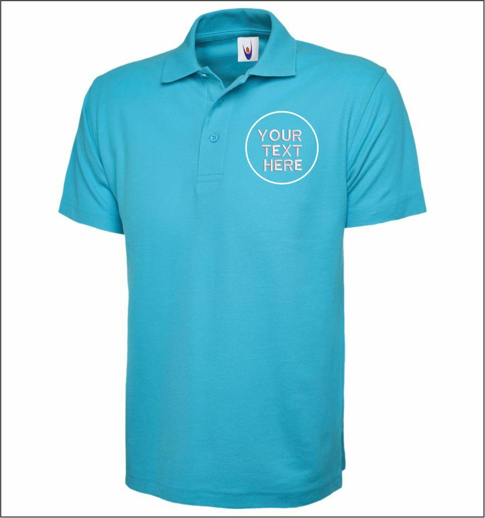 Custom Embroidered Men Polo Tshirt, Personalised Text/Design Shirt, Digitized Company Logo Monogrammed Polo Tee, Special Gift for Golf Lover