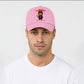 Labubu Have A Good Time Baseball Cap, Fun & Trendy Cartoon Hat, Adjustable Unisex 100% Cotton Twill Cap M8411