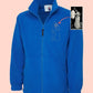 Embroidered Photo Custom Fleece, Outline Portrait from Photo Zip Up Fleece Jacket, Comfort Colors Personalised Fleece, Memorial Photo Gift