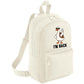 Back To School Kids Backpack, Duck I'm Back Printed Funny Cartoon Design Fashion Bag, Stylish, Lightweight & Ideal For Books, Supplies & Travel M8482