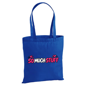 Quirky bubble quote so much stuff cotton canvas Tote Bag