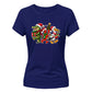 Quirky coastal animals graphic Christmas Ladies T-Shirt