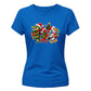 Quirky coastal animals graphic Christmas Ladies T-Shirt