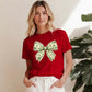 Quirky Money Banknote Bow Graphic Ladies T-Shirt