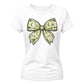 Quirky Money Banknote Bow Graphic Ladies T-Shirt