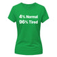 Quirky Percent Tired Slogan Print ladies fit T-Shirt