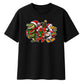 Quirky swamp animals graphic Christmas Oversized T-Shirt