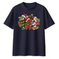 Quirky swamp animals graphic Christmas Oversized T-Shirt