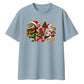 Quirky swamp animals graphic Christmas Oversized T-Shirt