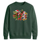 Quirky swamp wildlife holiday Christmas Unisex Sweatshirt