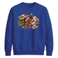 Quirky swamp wildlife holiday Christmas Unisex Sweatshirt