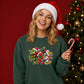 Quirky swamp wildlife holiday Christmas Unisex Sweatshirt