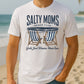 Salty Moms Beach Club Tee, Just Wanna Have Sun Summer Shirt For Women, Cute Summer Vibes Vacation Graphic T-Shirt M8440