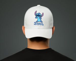 Stitch Cap, Cute Cartoon Baseball Hat for Men & Women, Streetwear Lovers Gift Pre-Curved Peak Hat M8404