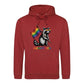 Raccoon Celebrates Pride Flag Pride Month Unisex Hoodie