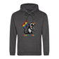 Raccoon Celebrates Pride Flag Pride Month Unisex Hoodie