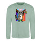 Raccoon Pride Flag Parade Pride Month Unisex Sweatshirt