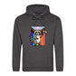 Raccoon Progress Flag Wave Pride Month Unisex Hoodie