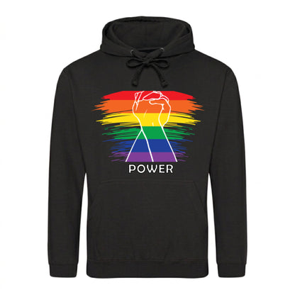 Rainbow Fist Power Solidarity Pride Month Unisex Hoodie
