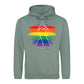 Rainbow Fist Power Solidarity Pride Month Unisex Hoodie