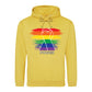 Rainbow Fist Power Solidarity Pride Month Unisex Hoodie