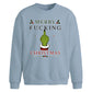 Rebellious sarcastic quote Christmas Oversized Sweatshirt